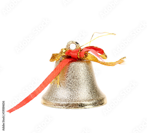 Silver jingle bell.