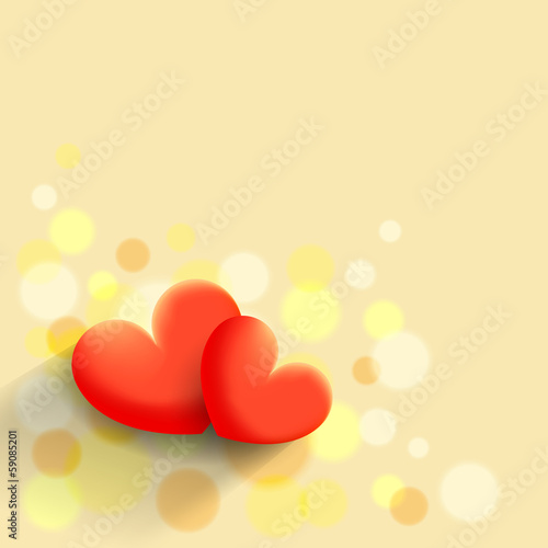 Two red hearts