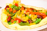 omelette with vegetable mix