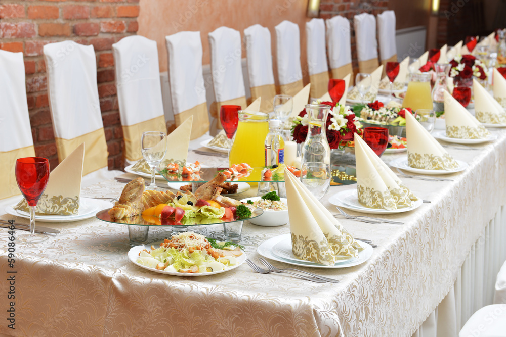 Fototapeta premium Wedding reception
