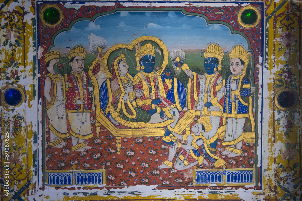 Decorated Haveli in Mandawa
