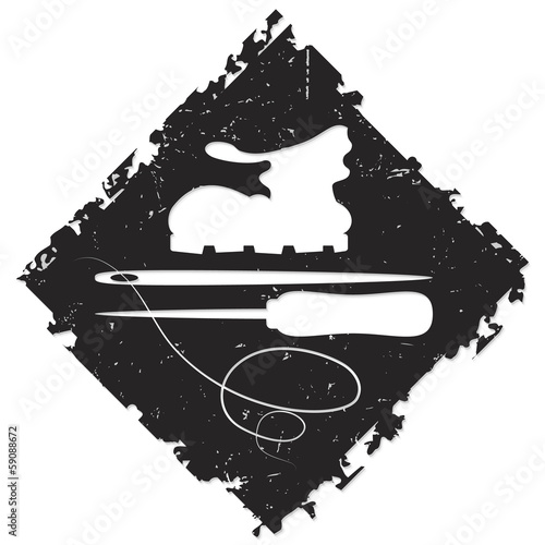 design shoe repair for the vector