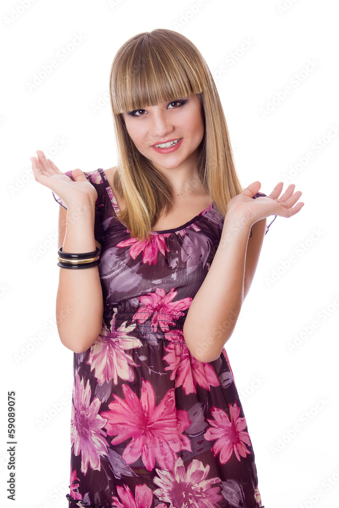 Portrait of a beautiful young blonde woman Portrait of a beautiful young blonde woman