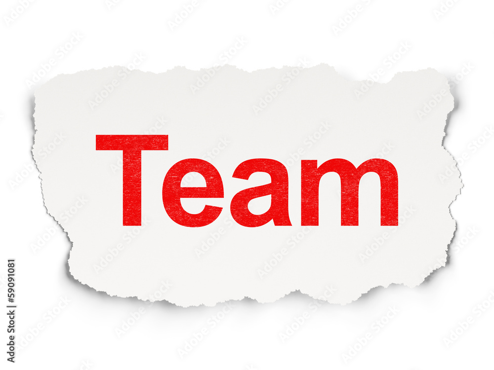 Business concept: Team on Paper background Business concept: Team on Paper background