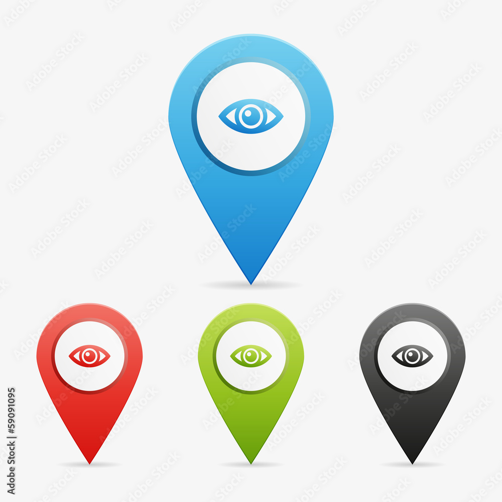 Vector eye pointers Vector eye pointers