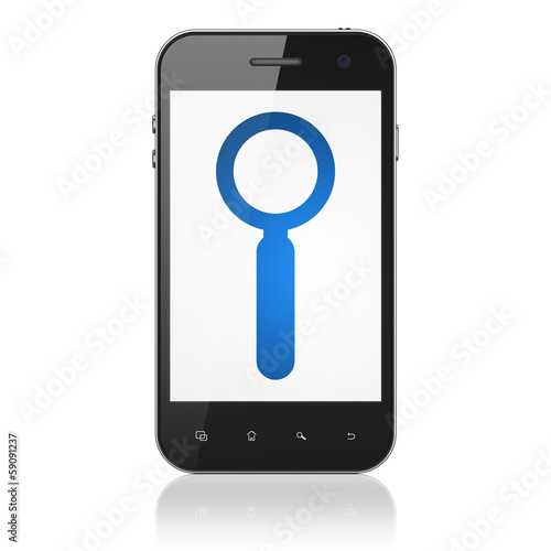 Web design concept: Search on smartphone