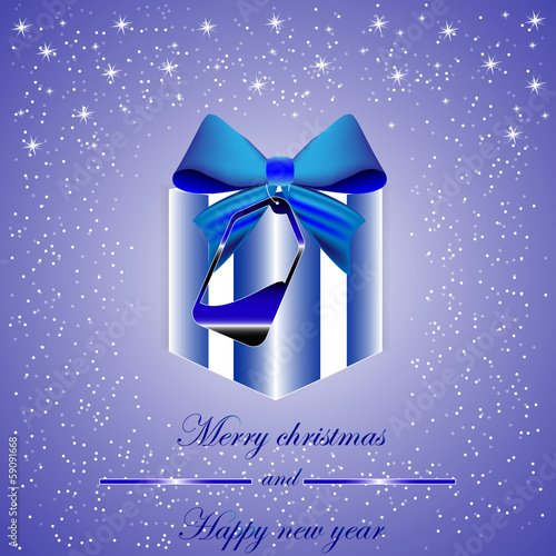Vector christmas illustration with abstract background