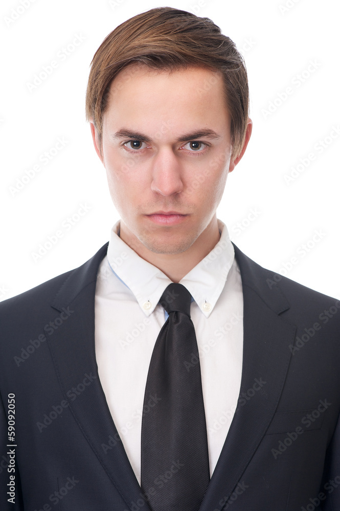 Close up portrait of a serious businessman Close up portrait of a serious businessman