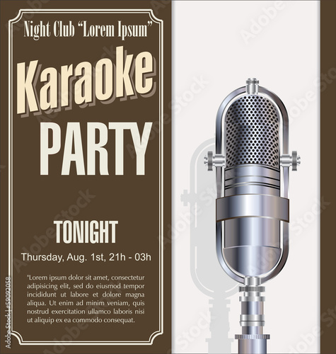 Karaoke party background