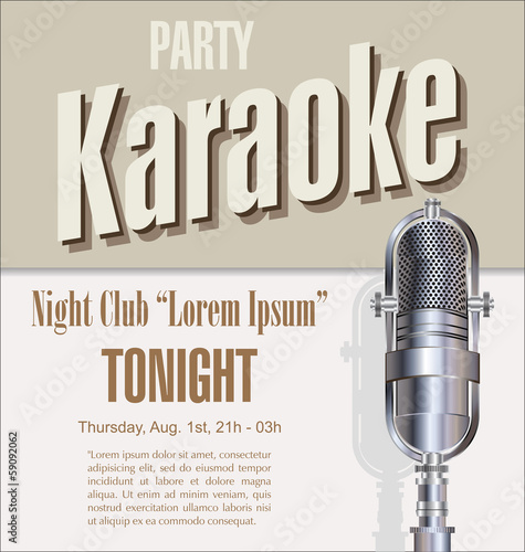 Karaoke party background