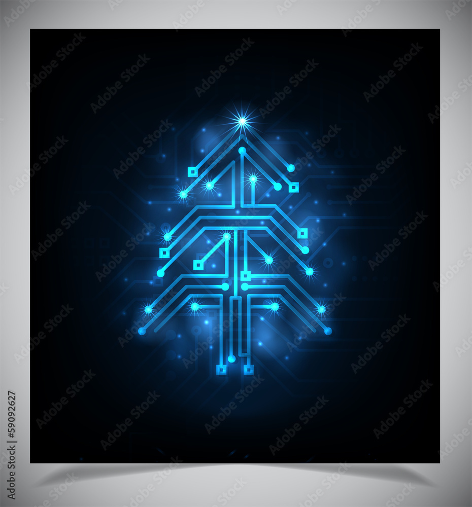 Modern abstract christmas tree, eps 10 Modern abstract christmas tree, eps 10