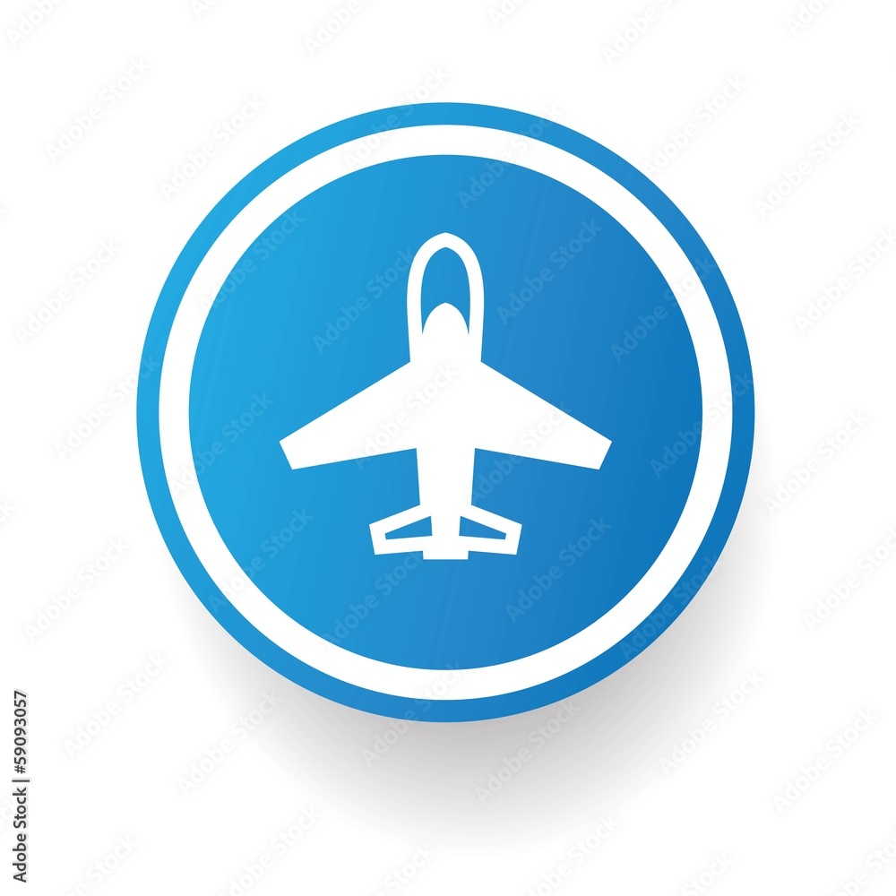 Airplane symbol,Blue button,vector Airplane symbol,Blue button,vector
