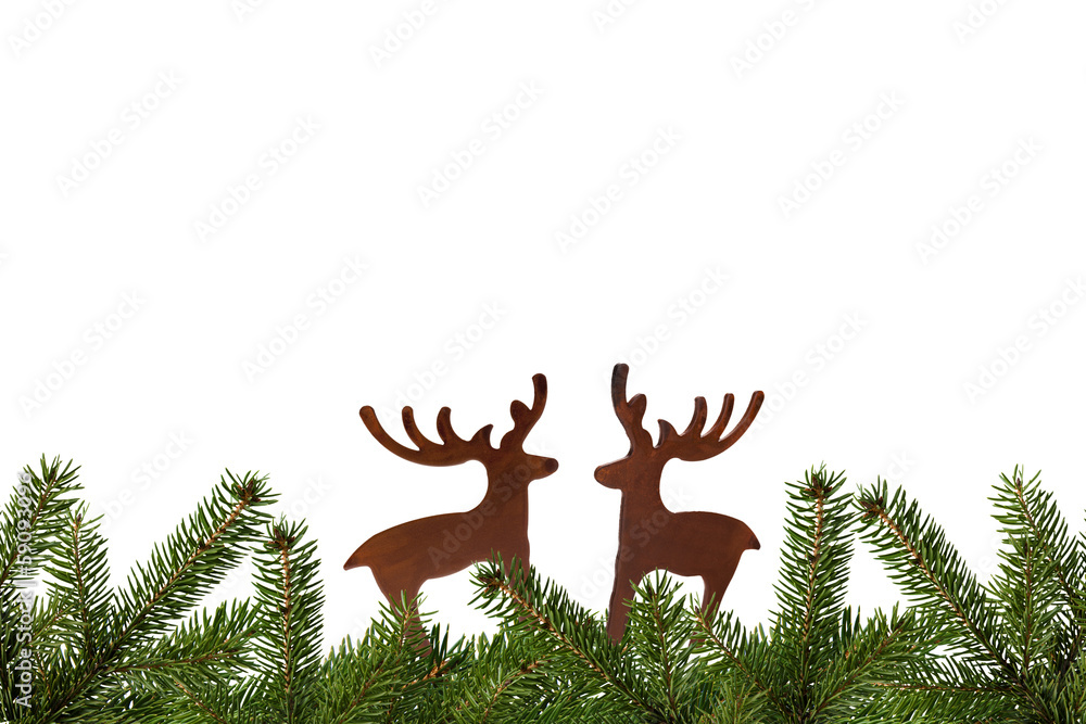 Fototapeta premium Weihnachtshirsche
