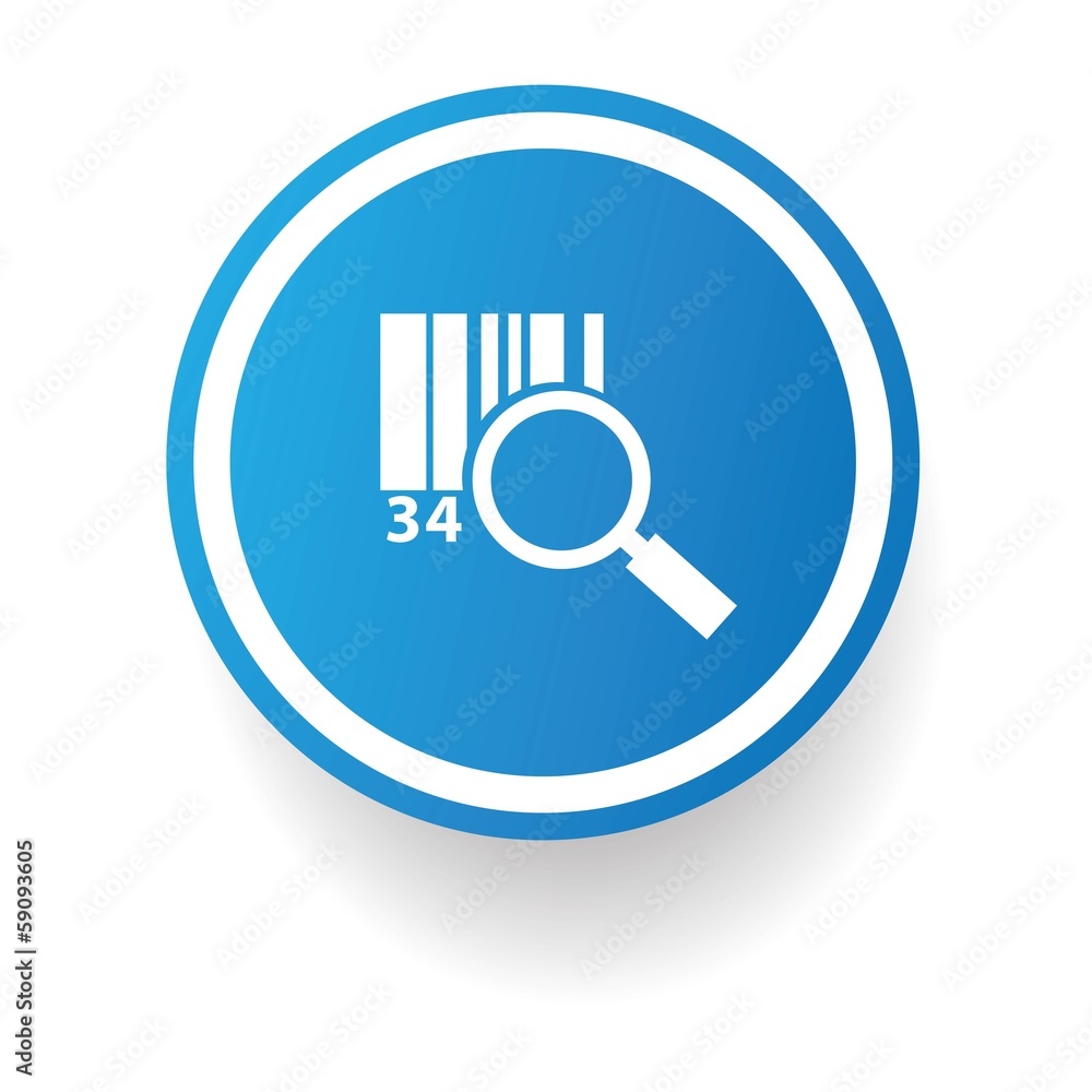 Barcode symbol,Blue button,vector Barcode symbol,Blue button,vector