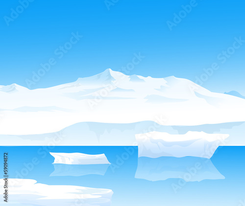 Beauty of Antarctica-Vector