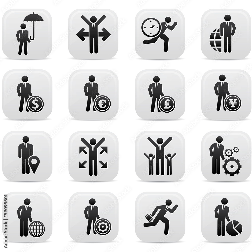 Human resource,Businessma n icons,Black version,vector Human resource,Businessma n icons,Black version,vector