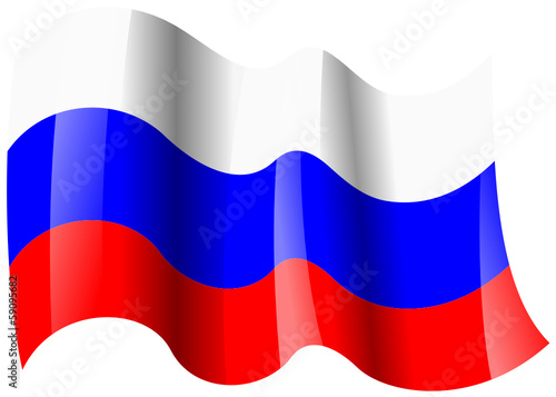 russland fahne wehend russia flag waving