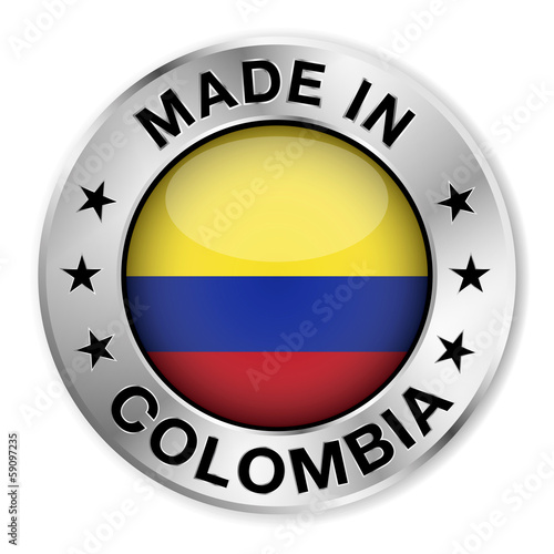 Made In Colombia Silver Badge Free Download Made In Colombia Silver Badge - GFXLoad