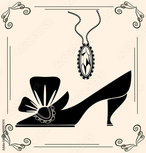 vintage shoe of dame