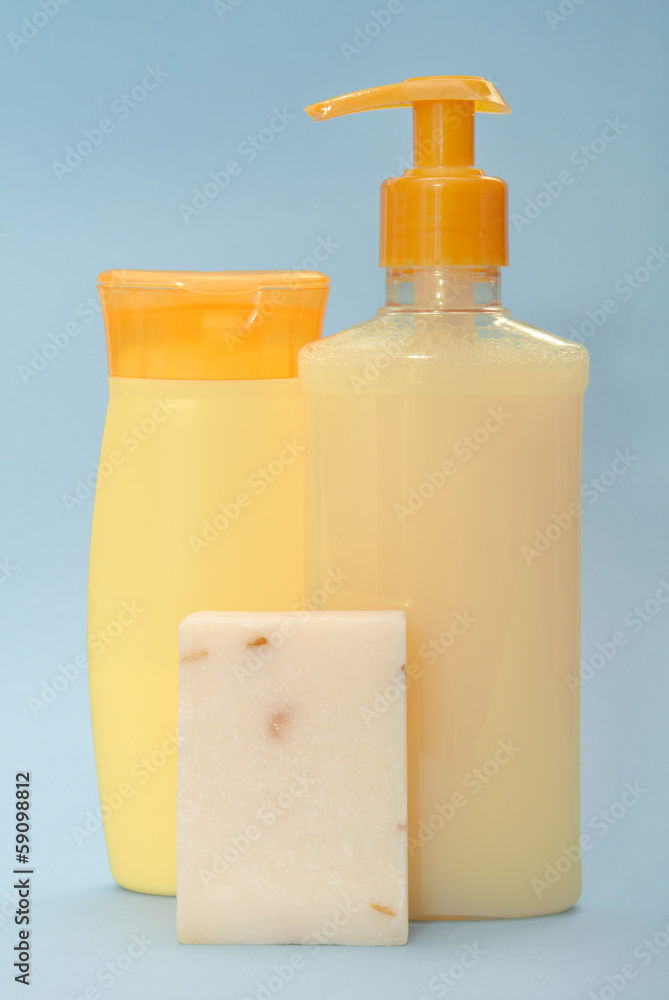 almonds soap, shampoo and shower gel almonds soap, shampoo and shower gel