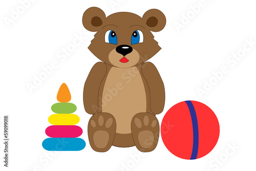 Collection of children's toys