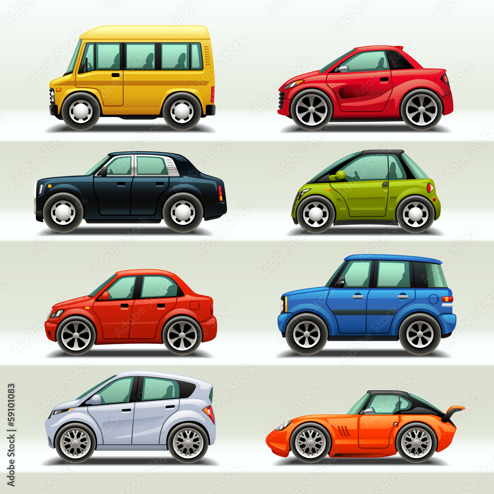 Fototapeta premium car icon set-3