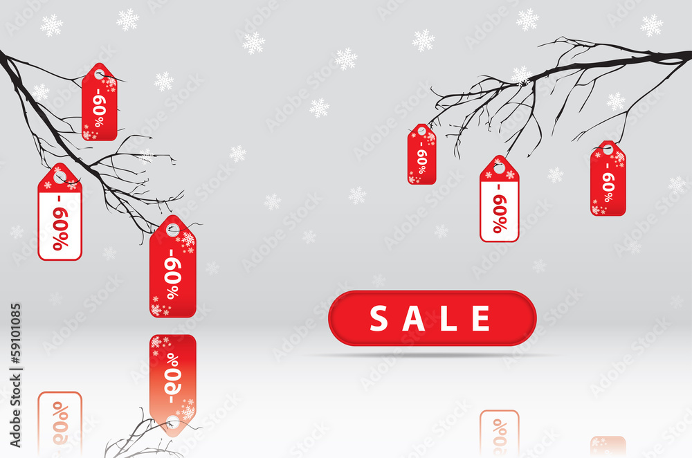 Naklejka premium Wyprzedaż - sale