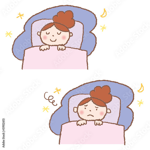 眠る女性