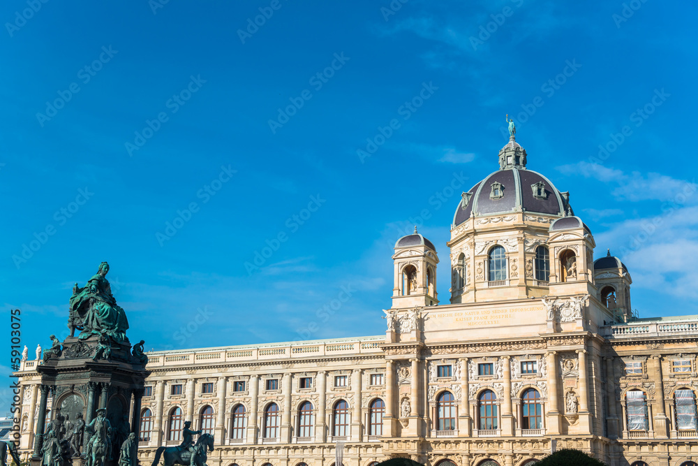 Maria Theresia square in Vienna, Austria