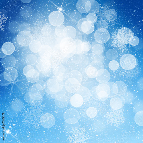Blurred bokeh christmas background
