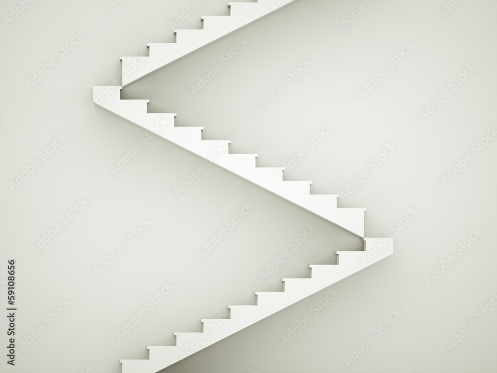 Obraz premium Stairs rendered