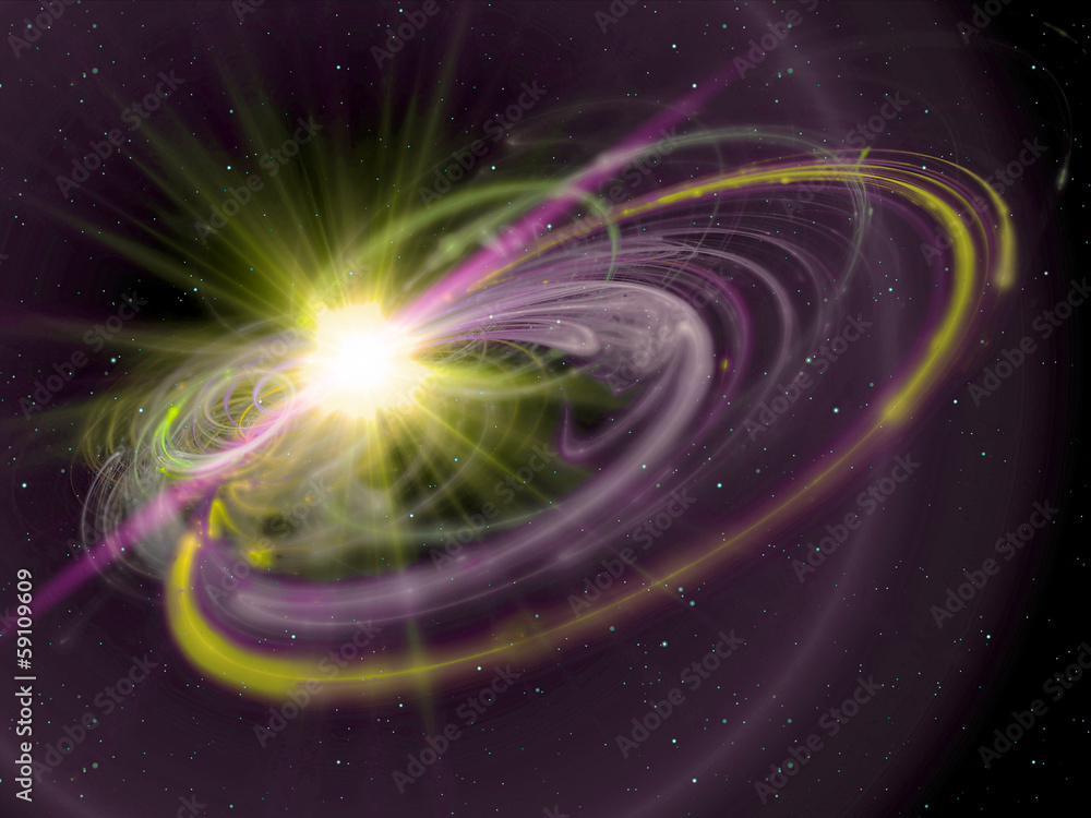 Obraz premium sunburst in space