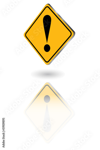 Free Download Floating Reflective Warning Sign - GFXLoad