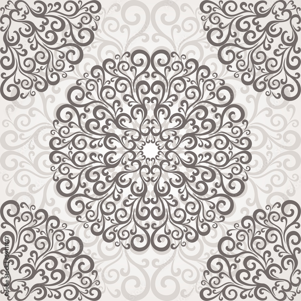 Ornamental round lace. Ornamental round lace.