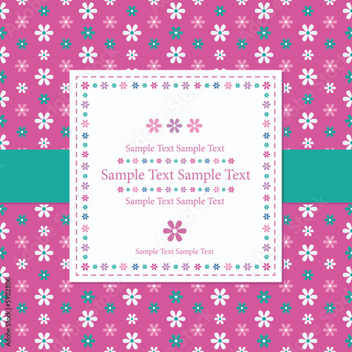 colorful greeting card on f...