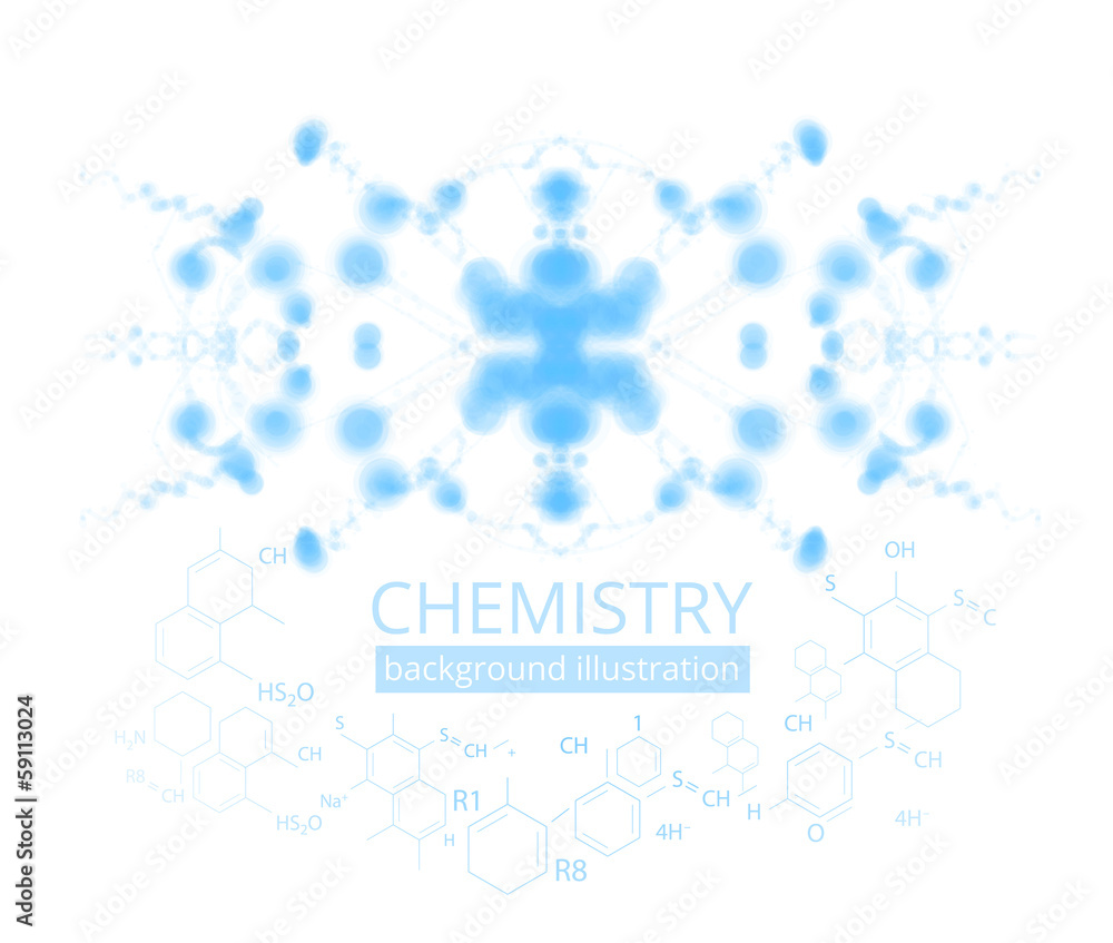 Obraz premium Molecule illustration