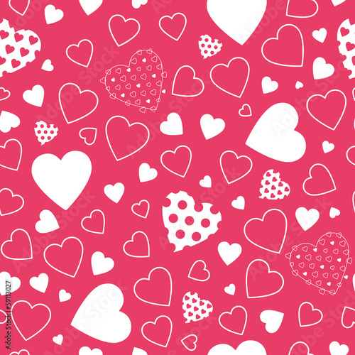 lovely white hearts pattern...