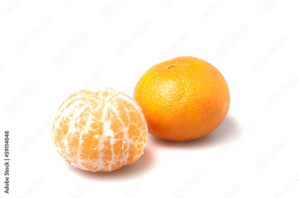 Fresh mandarin isolated on white background Fresh mandarin isolated on white background