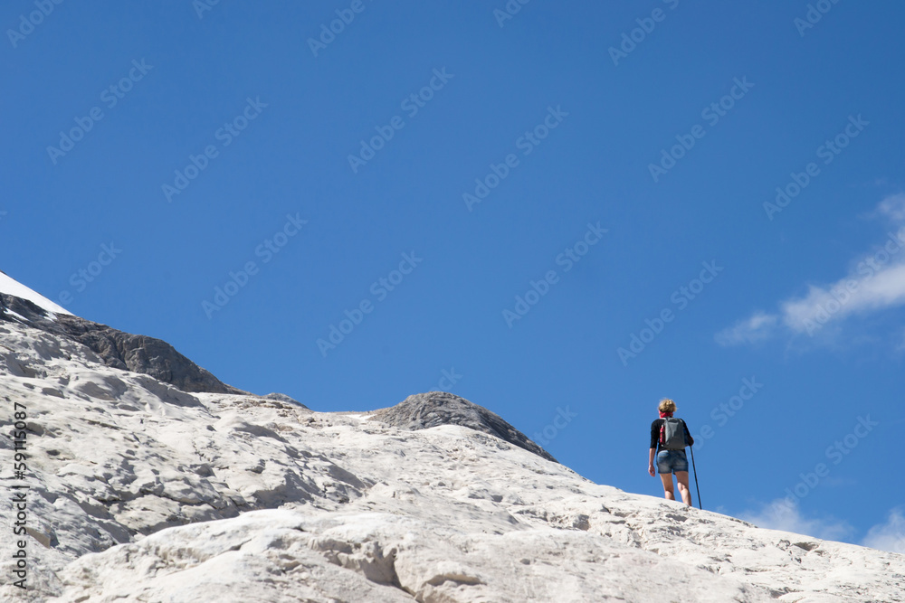 trekking on italians dolomities