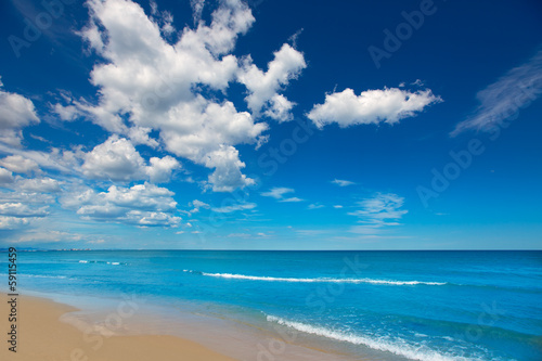 Beautiful beach in White Coast of Alicante Denia