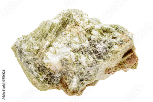 Mineral sample of green diopside