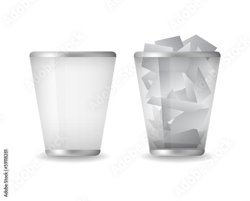 vector trash indicator