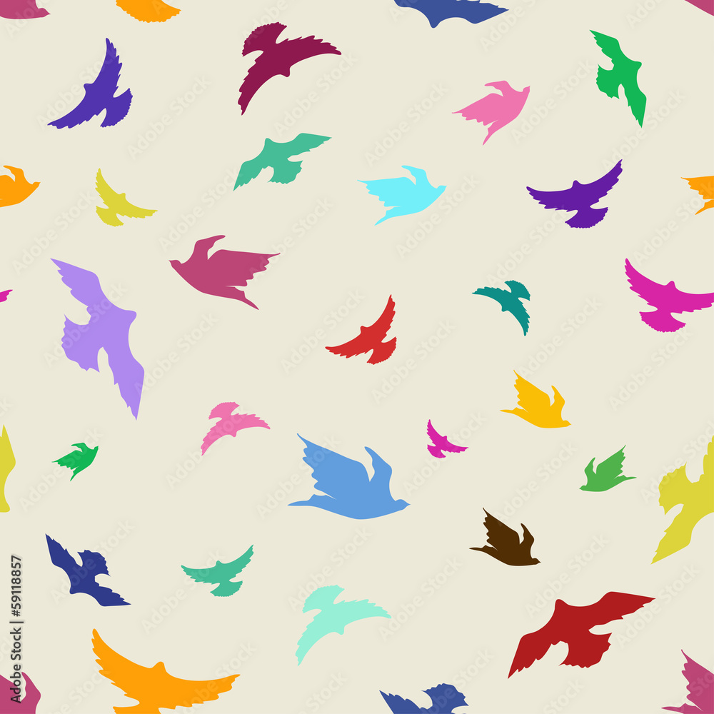 Seamless pattern of birds Seamless pattern of birds