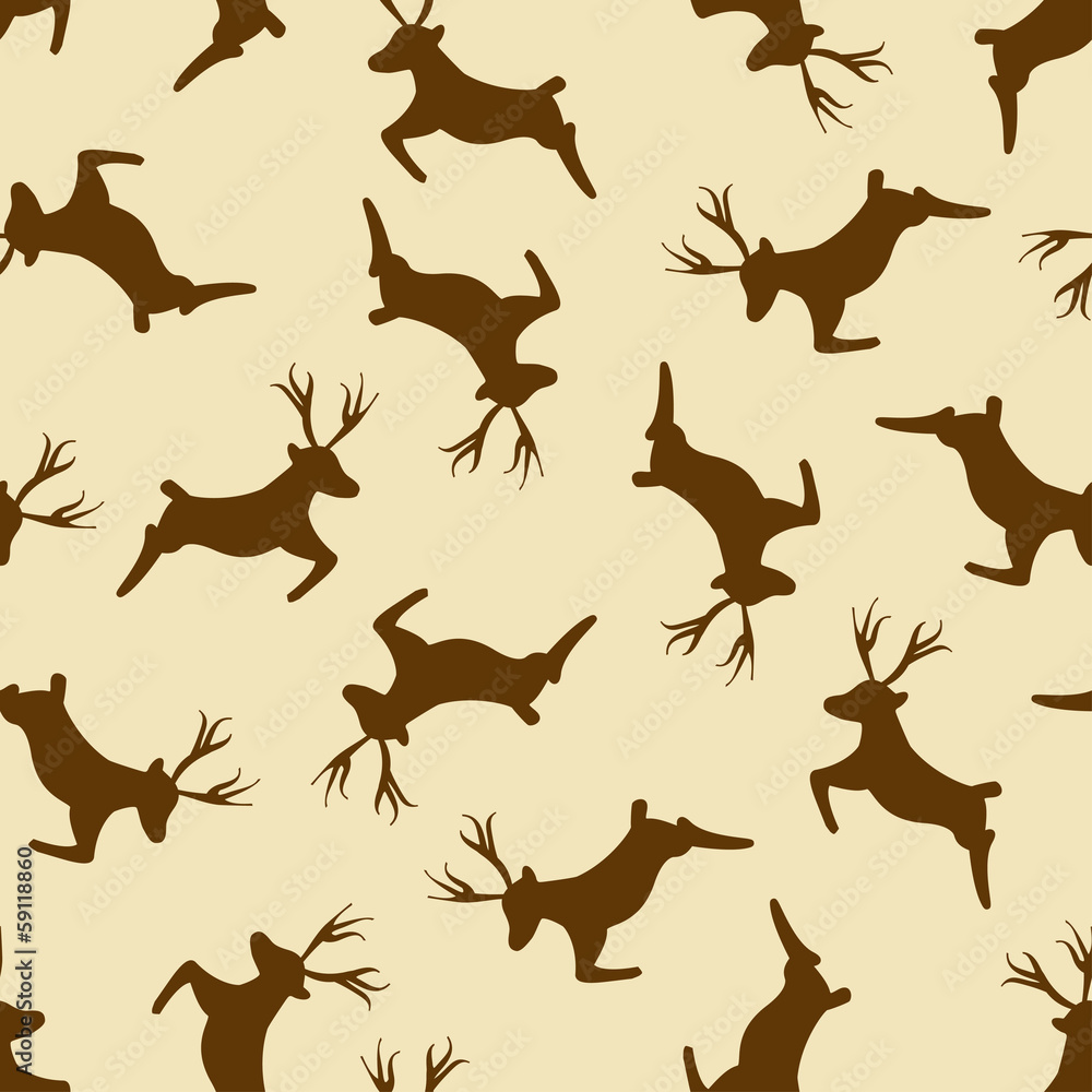 Seamless pattern of deers Seamless pattern of deers