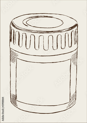 Dose Farbdose Schraubdose