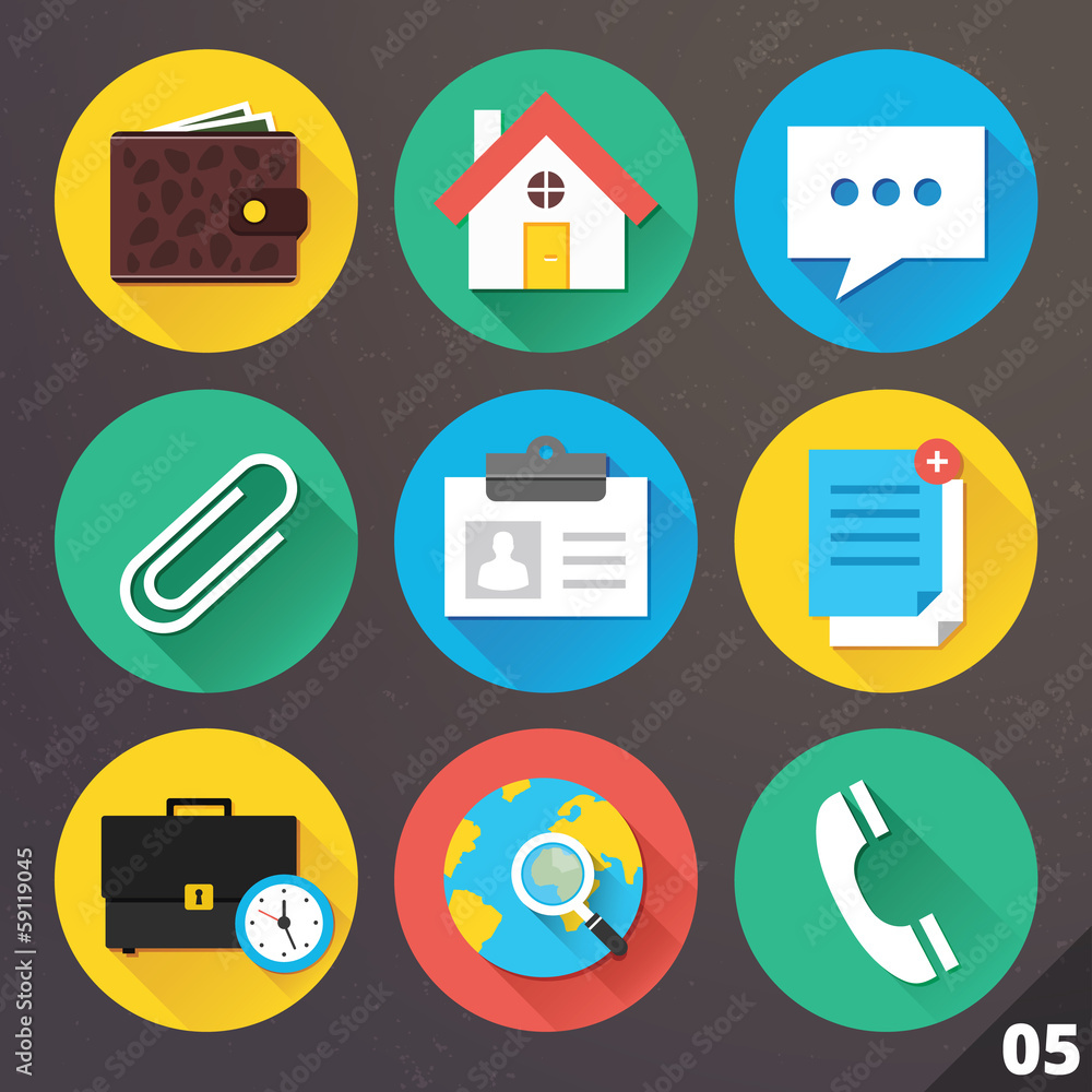 Vector Icons for Web and Mobile Applications. Set 5. Vector Icons for Web and Mobile Applications. Set 5.