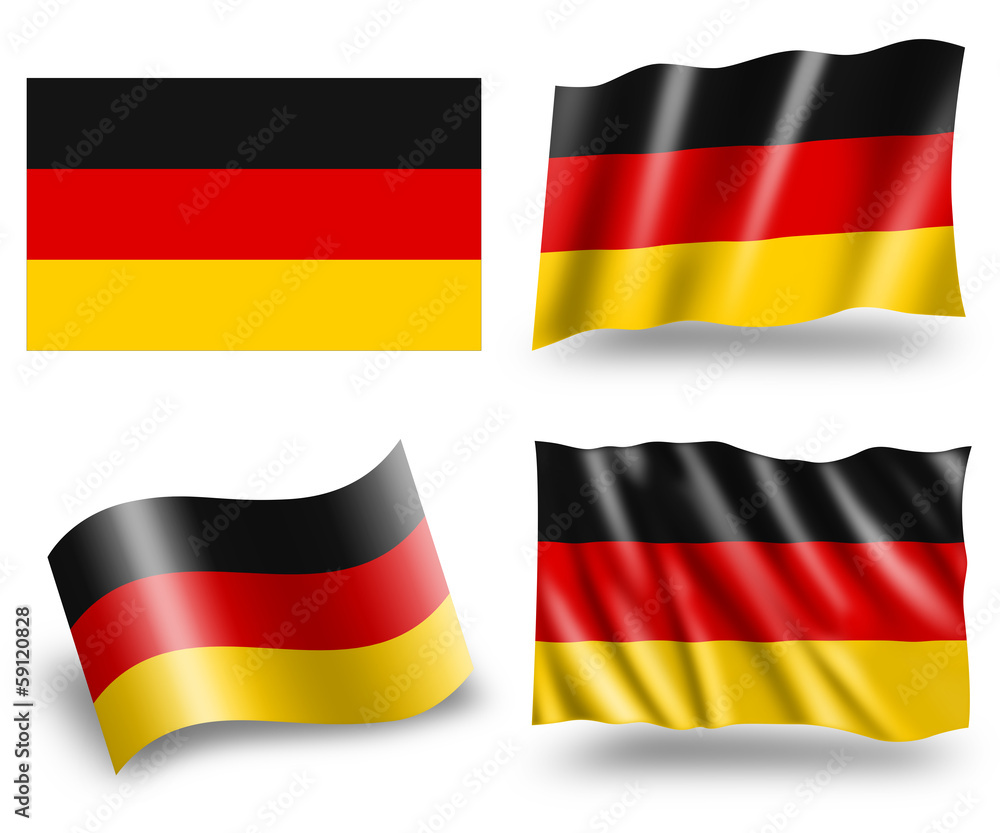 Naklejka premium Flag of Germany - Deutschland Fahne