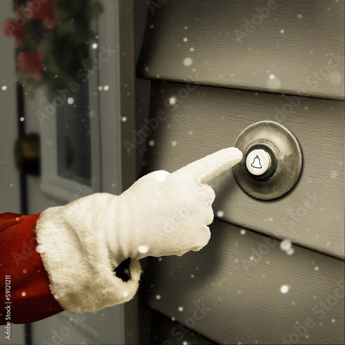 Santa is ringing your door bell