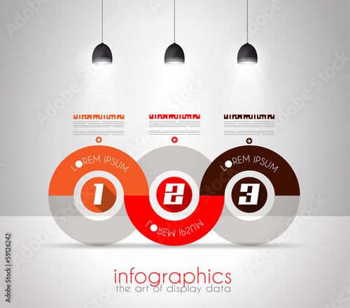 Infographic Design Template with modern flat style.