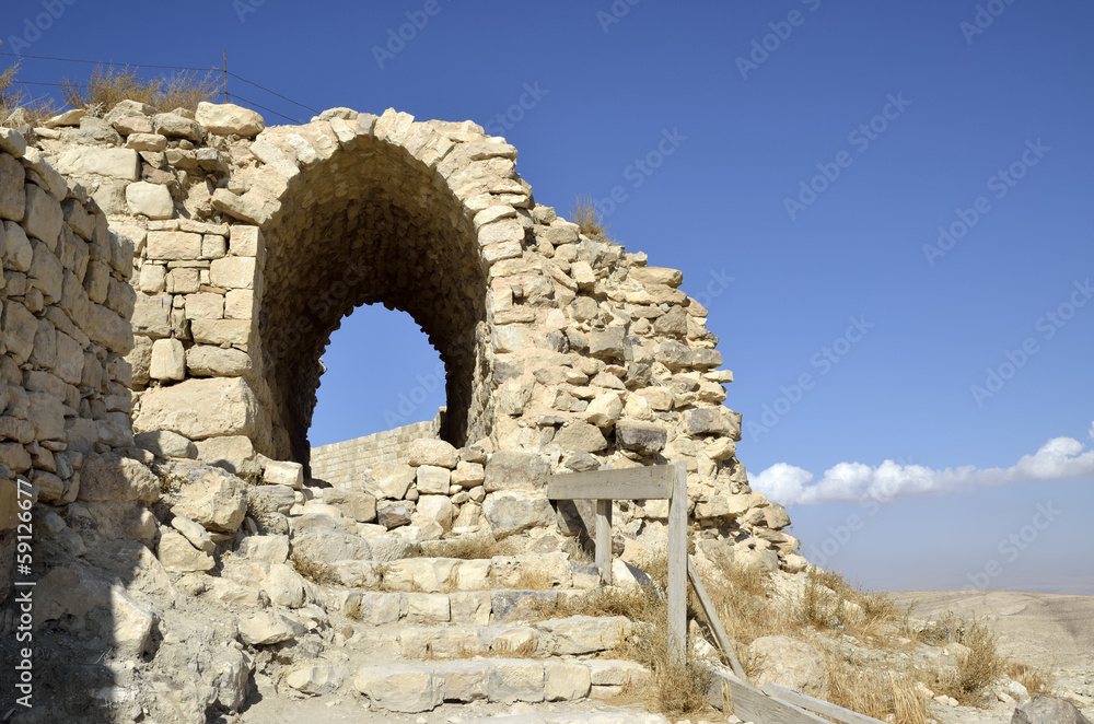Castle Shobak ruins.